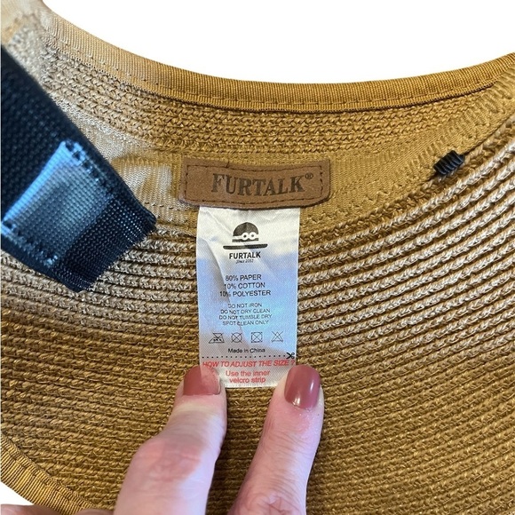 Furtalk Women’s Wide Brim Roll-up Sun Hat - Picture 5 of 6